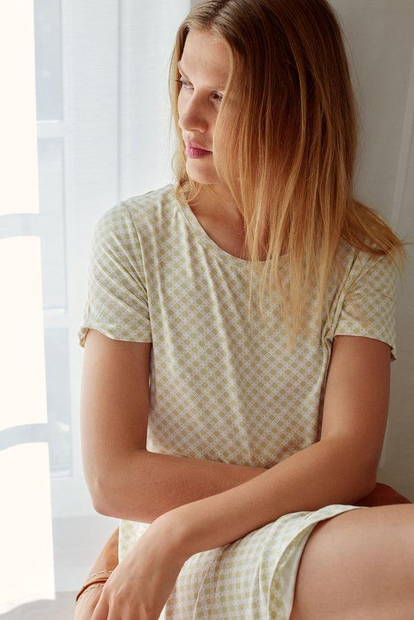 Ccdk Nicole S/S Dress Hay AOP