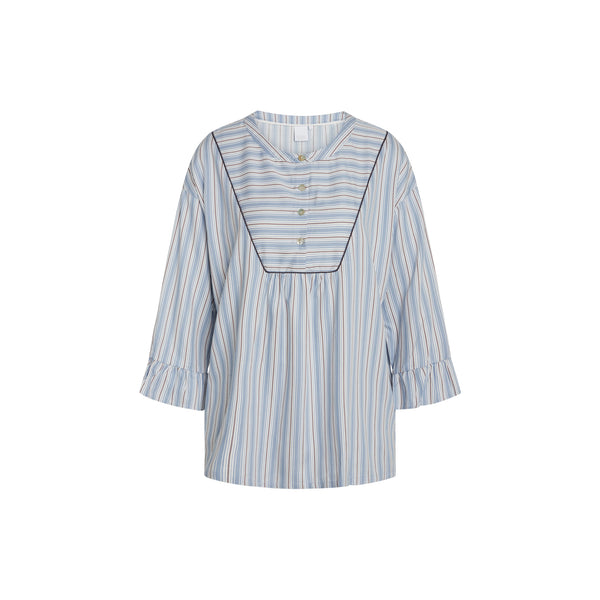 ccdk Ninna Blouse Faded Denim Stripe