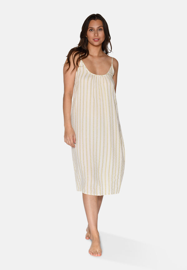 Ccdk Oda Dress Hay Stripe