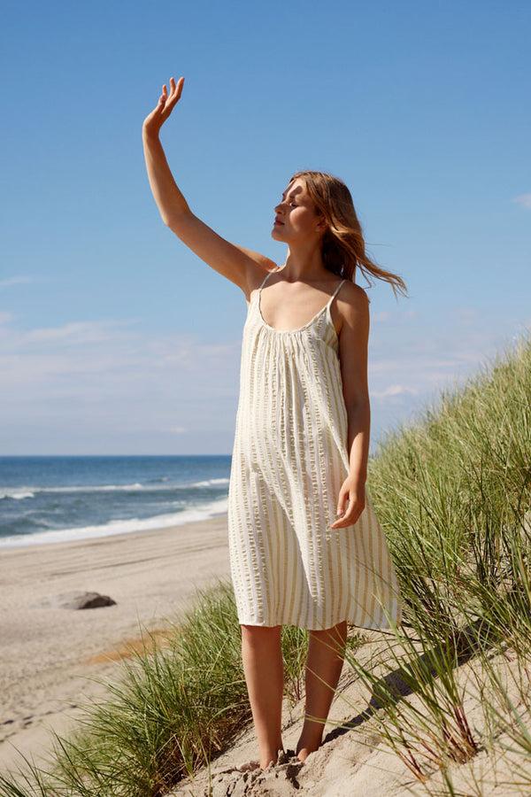 Ccdk Oda Dress Hay Stripe