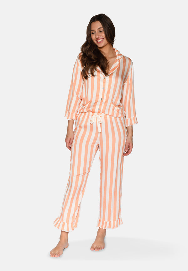 Ccdk Saga Crop Pants Coral Sands Stripe