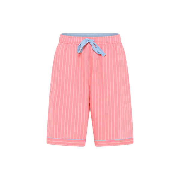 ccdk Victoria Long Shorts Geranium Pink Stripe