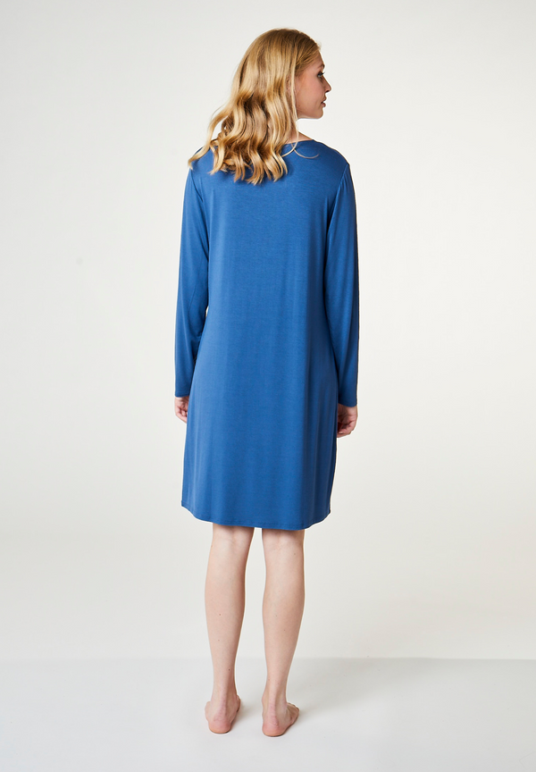 Ccdk Jacqueline Bamboo Long Sleeve Dress Ensign Blue