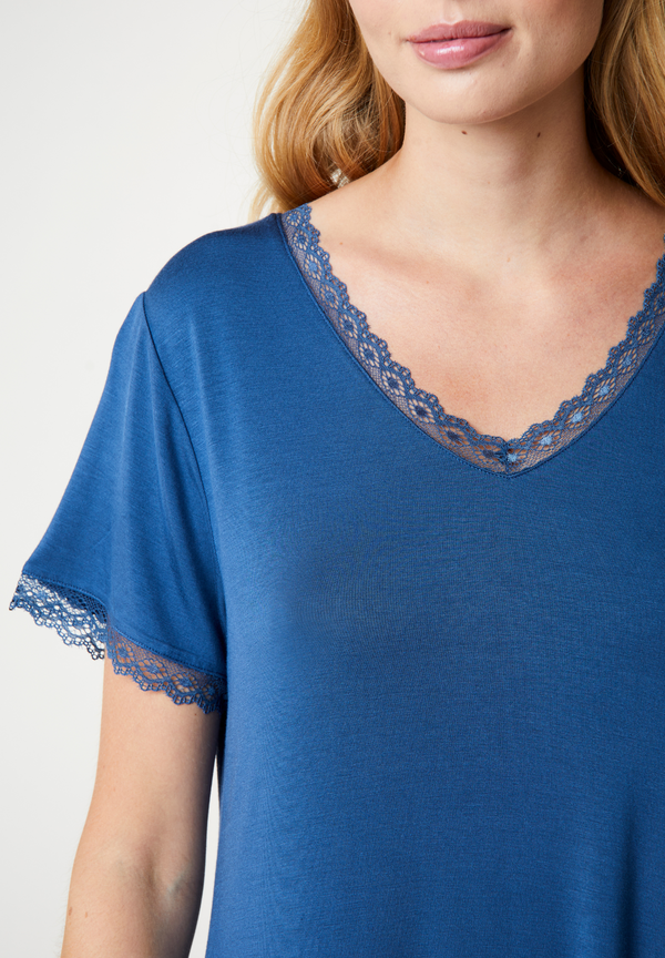Ccdk Jacqueline Bamboo Short Sleeve Dress Ensign Blue
