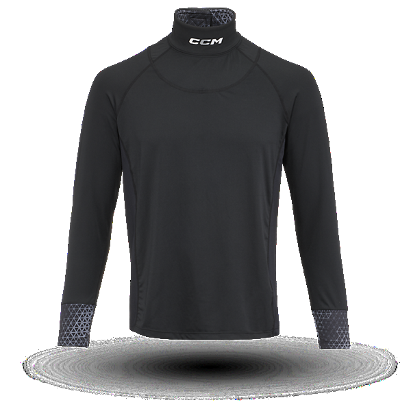 ccm MENS NECK GUARD LONG-SLEEVE TOP CUT PROTECTION BASELAYER