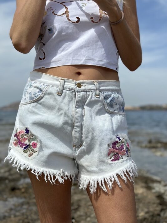 cefinn Aimee Cotton Maxi Dress - White Pink Circle Carnation Print Dress