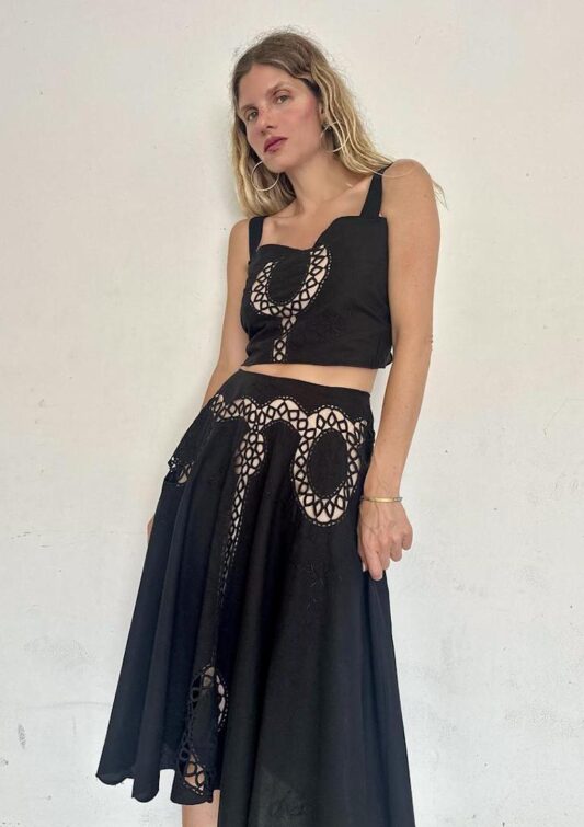 Cefinn Ava Techni Voile Maxi Dress - Emerald Green Dress