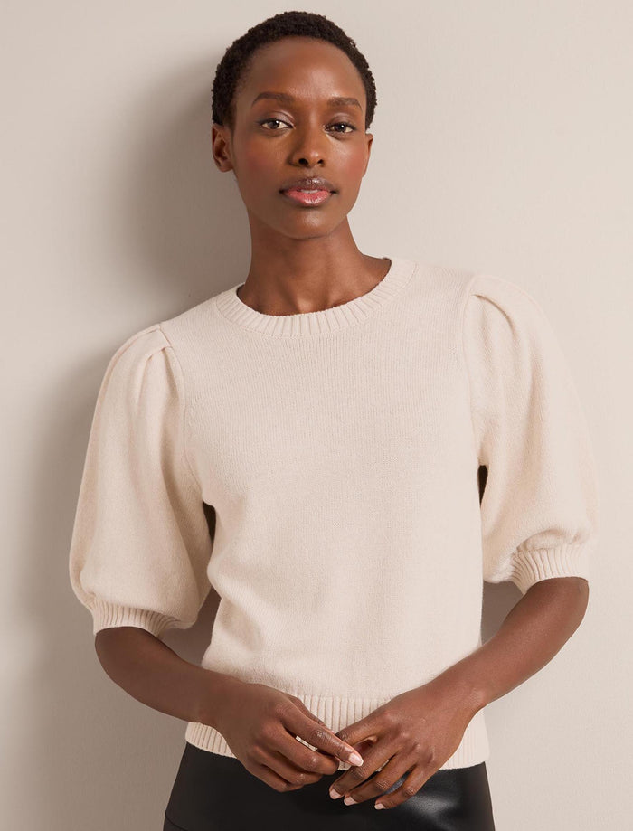 Cefinn Amalie Linen Blend Jumper - Oatmeal Knit