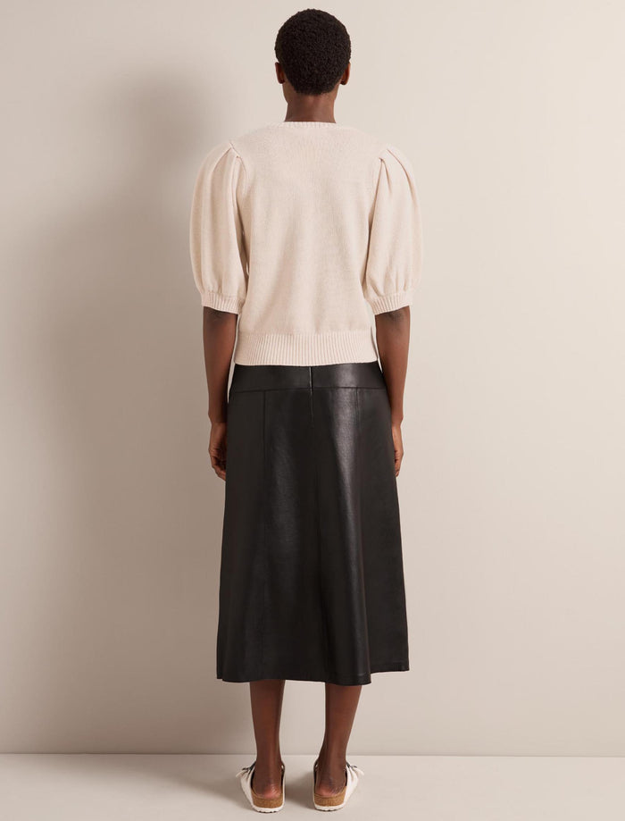 Cefinn Amalie Linen Blend Jumper - Oatmeal Knit