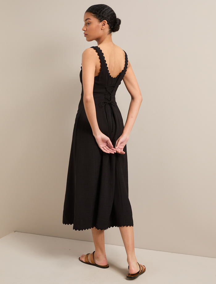 Cefinn Ava Techni Voile Maxi Dress - Black Dress