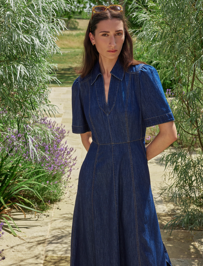 cefinn Bodhi Denim Maxi Dress - Dark Blue Dress