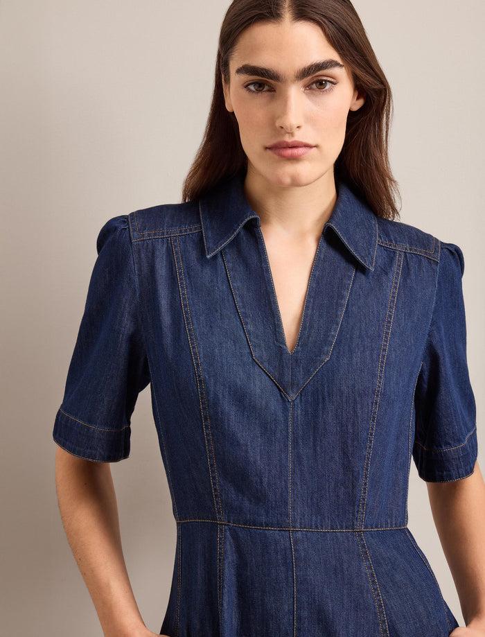 cefinn Bodhi Denim Maxi Dress - Dark Blue Dress