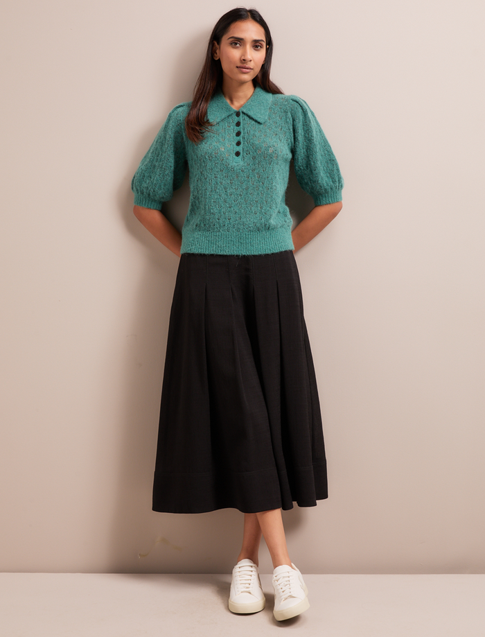 Cefinn Jolie Alpaca Blend Jumper - Sage Green Knit