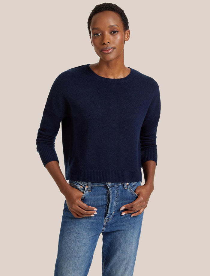 Cefinn Lainey Cashmere Jumper - Navy Knit