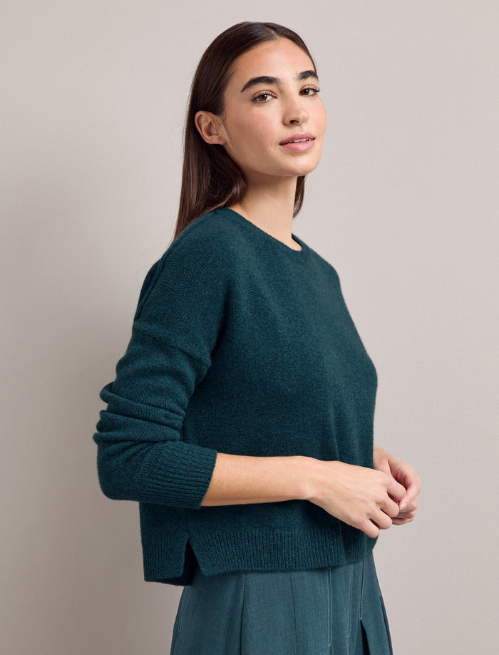 cefinn Lainey Cashmere Jumper - Petrol Blue Knit