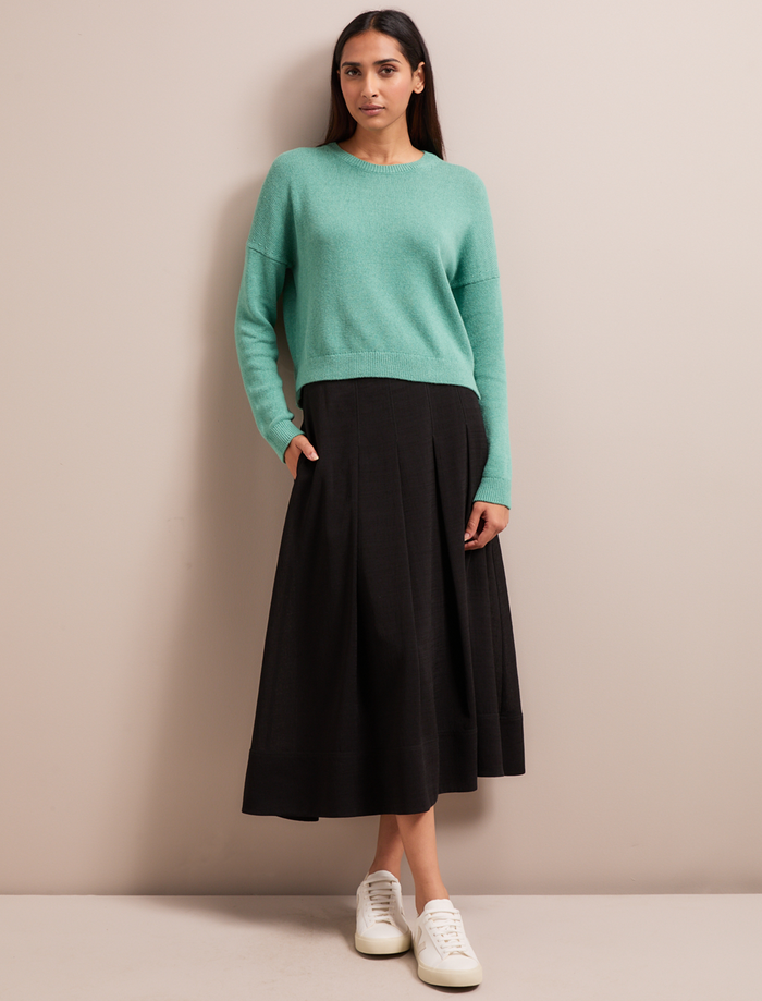 Cefinn Lainey Linen Blend Jumper - Sea Green Knit
