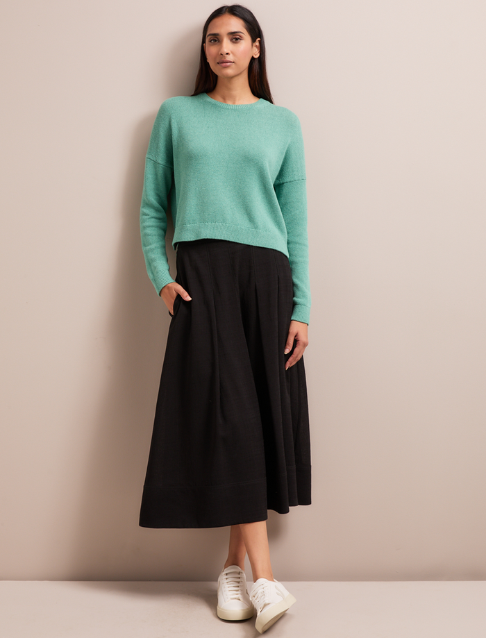 Cefinn Lainey Linen Blend Jumper - Sea Green Knit