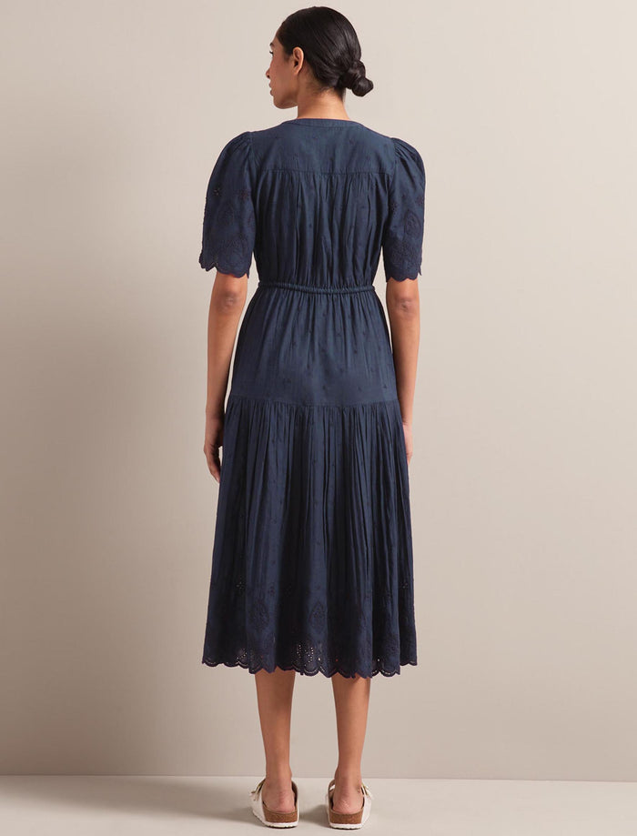 Cefinn Nicole Organic Cotton Maxi Dress - Navy Dress