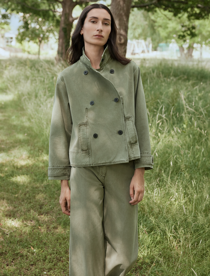 Cefinn Rory Cotton Twill Jacket - Khaki Jacket