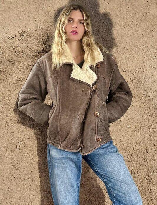 cefinn Orla Cotton Maxi Dress - Blue Circle Carnation Print Dress