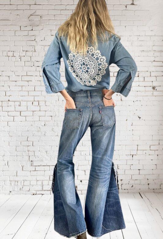 Cefinn Orla Cotton Maxi Dress - White Pink Circle Carnation Print Dress