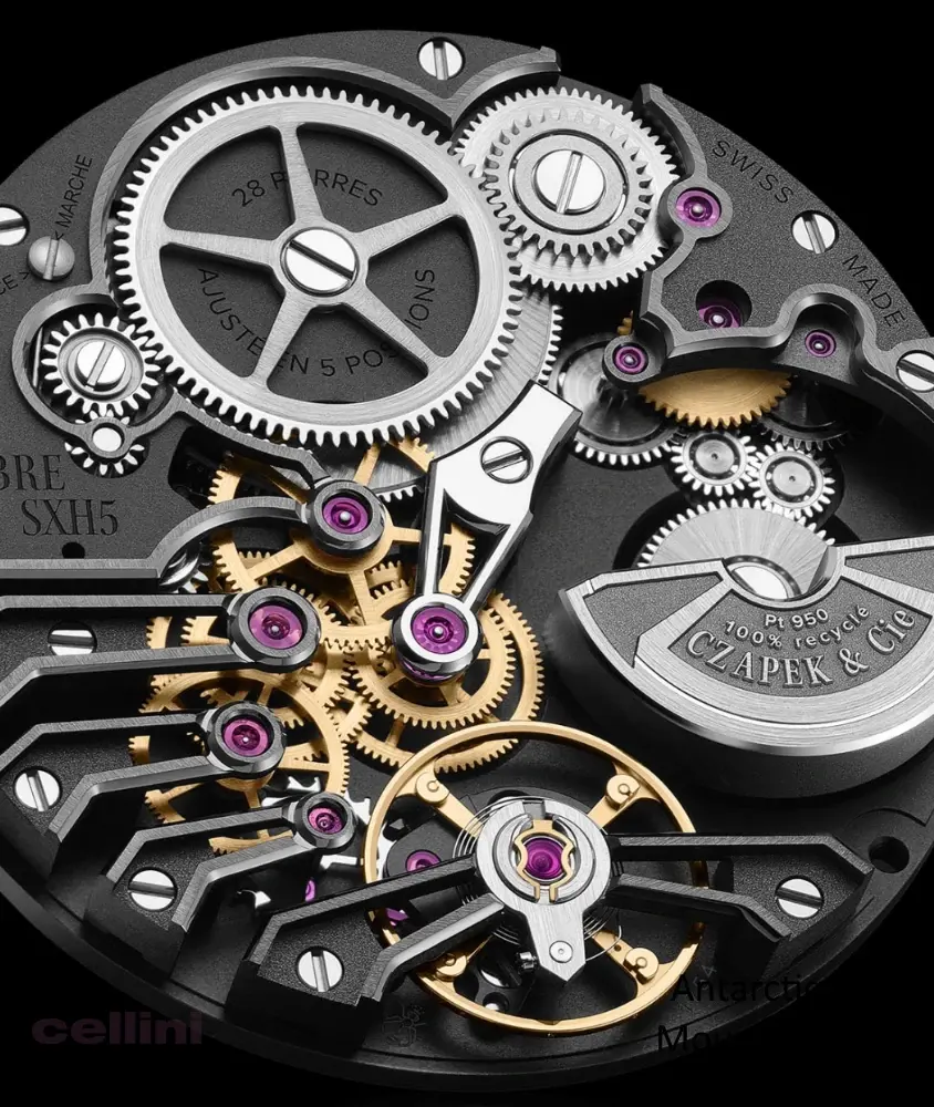 Cellini Antarctique Mount Erebus -Deep Blue Yellow Gold