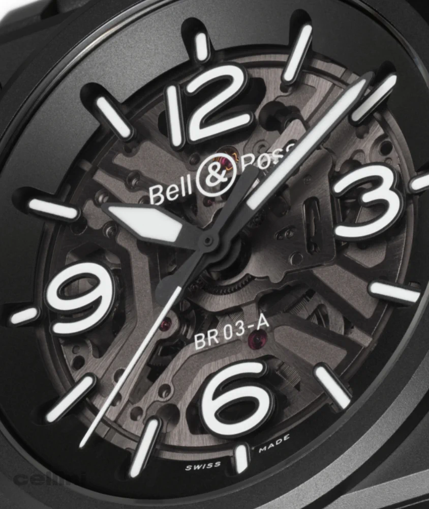 cellini BR 03 Skeleton Black Ceramic – 41mm Auto Ceramic