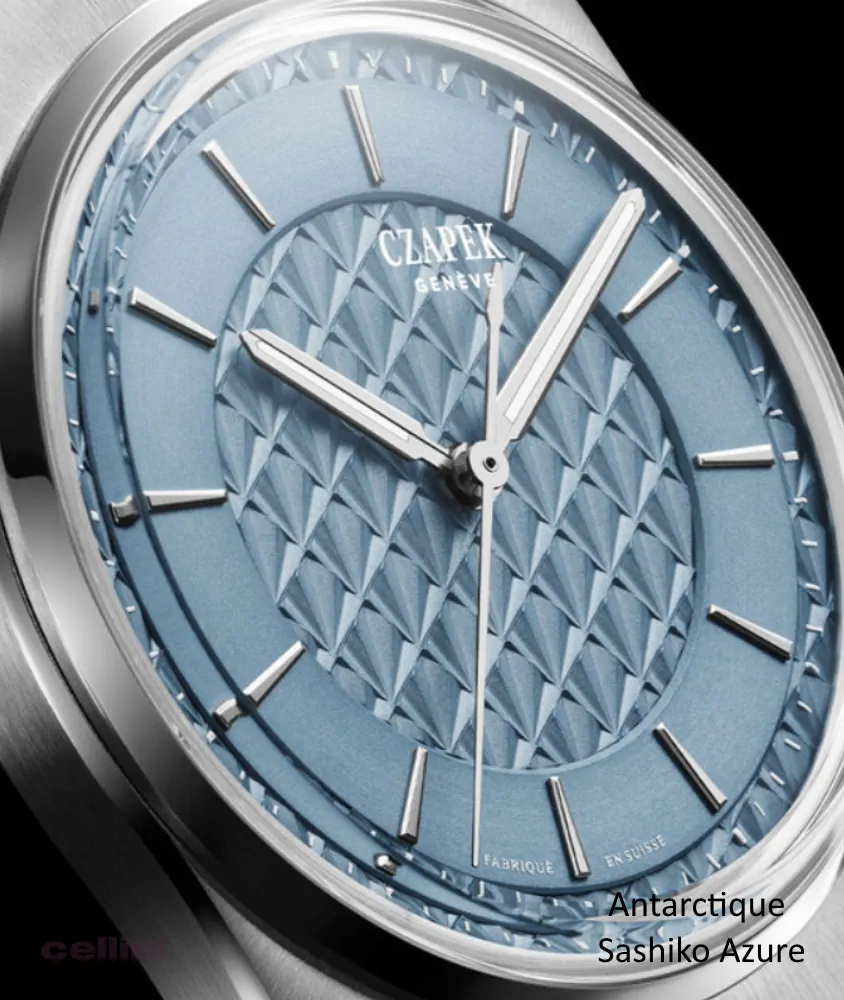 cellini Antarctique Sashiko Azure