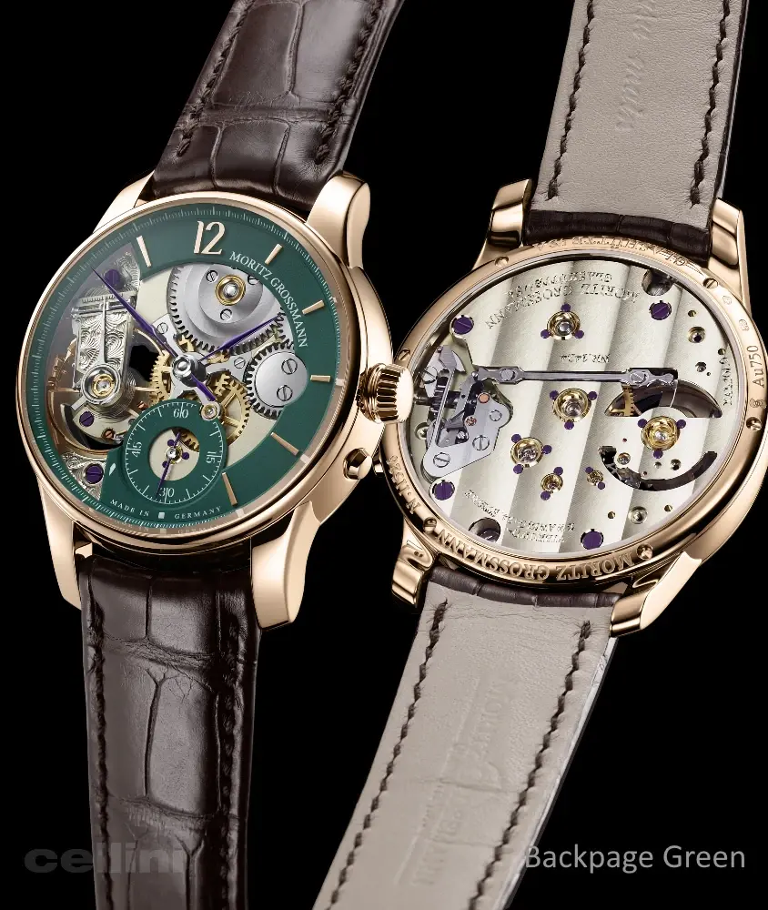 Cellini Backpage Green Rose Gold