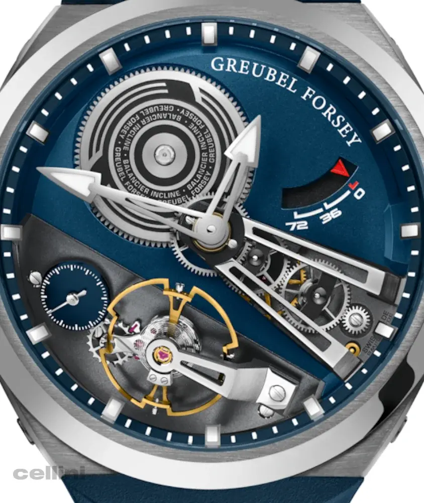 cellini Balancier Convexe S² Titanium Blue