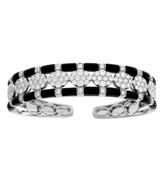Cellini Black Ceramic And Diamond Bracelet