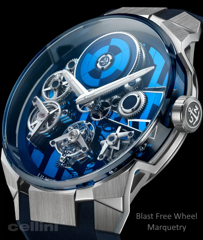 cellini Blast Free Wheel Marquetry