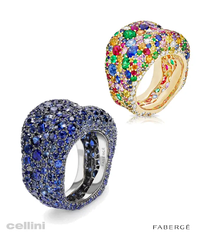 Cellini Blue Sapphire Grande Ring