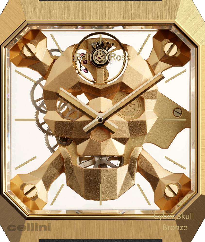 cellini BR 01 Cyber Skull Bronze