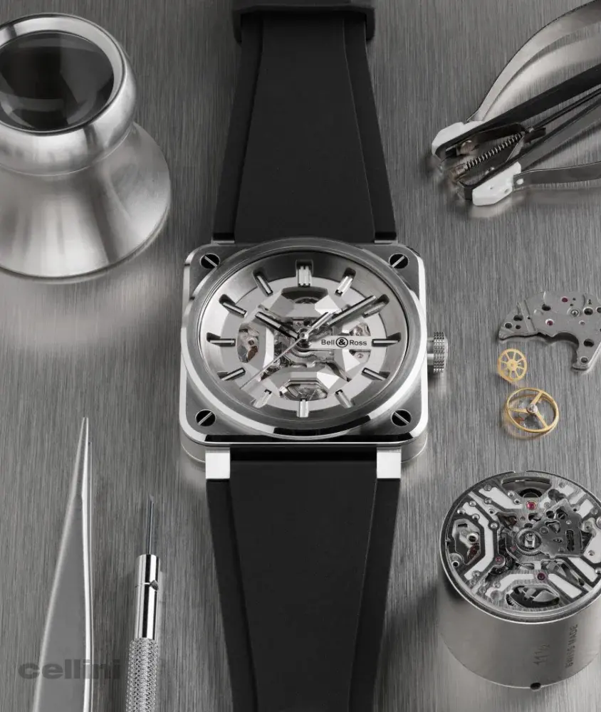Cellini BR 03 Skeleton Grey Steel – 41mm Auto Steel