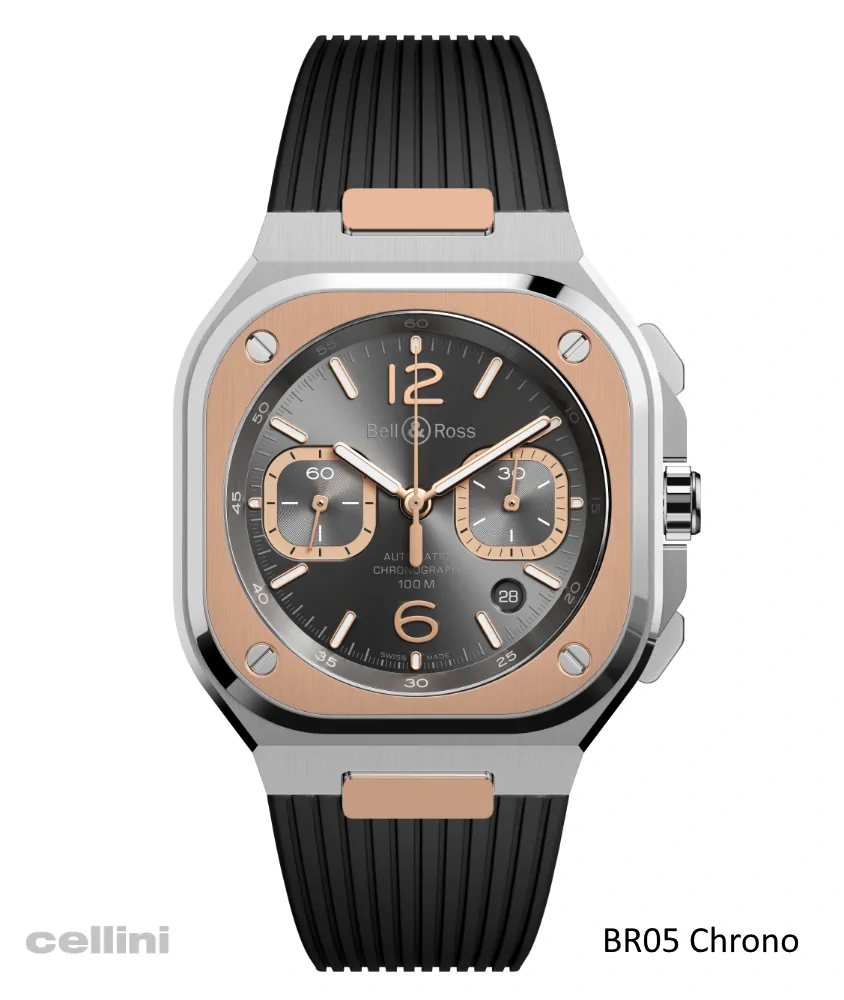 Cellini BR 05 Chrono Grey Steel & Gold