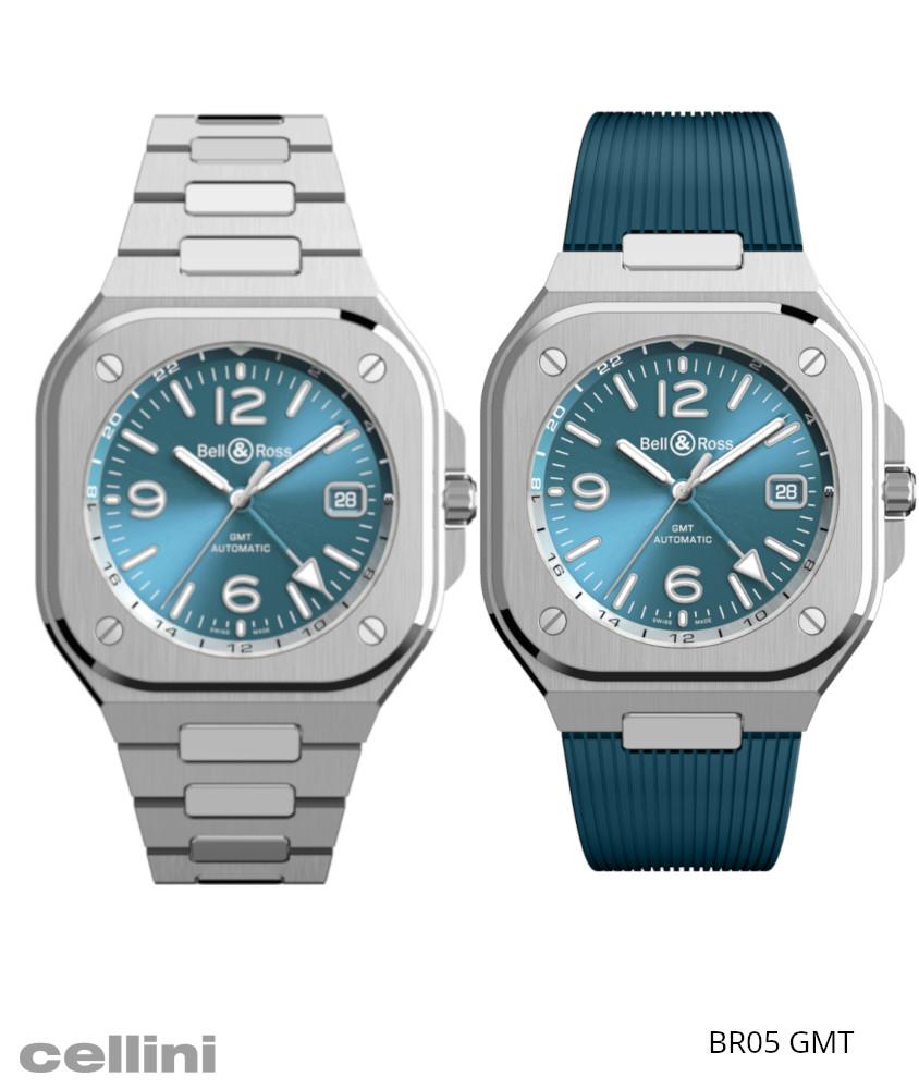Cellini BR 05 GMT Sky Blue Rubber Strap