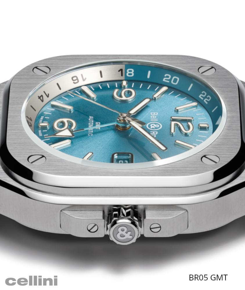 Cellini BR 05 GMT Sky Blue Rubber Strap