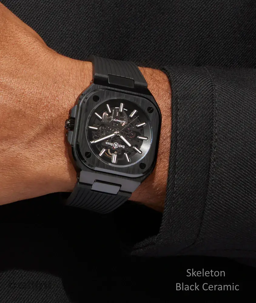 Cellini BR 05 Skeleton Black Ceramic