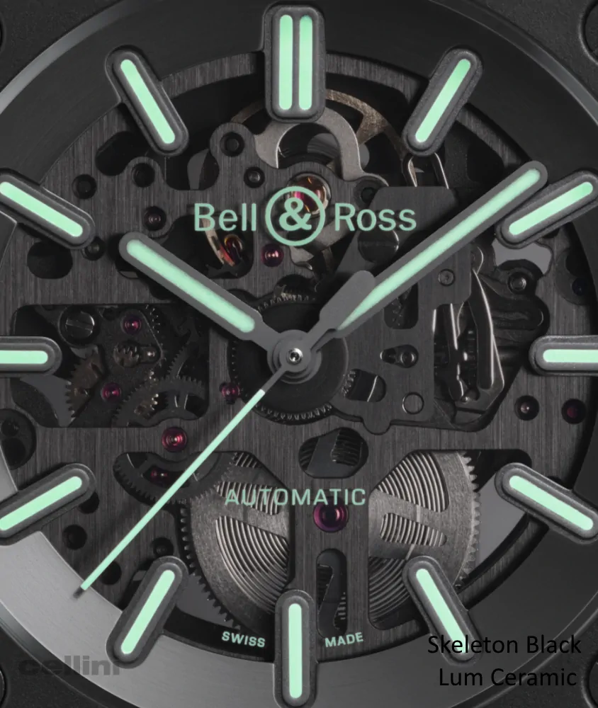 cellini BR 05 Skeleton Black Lum Ceramic