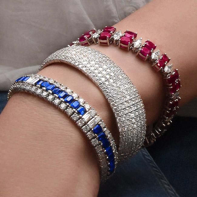Cellini Burmese Ruby And Diamond Bracelet