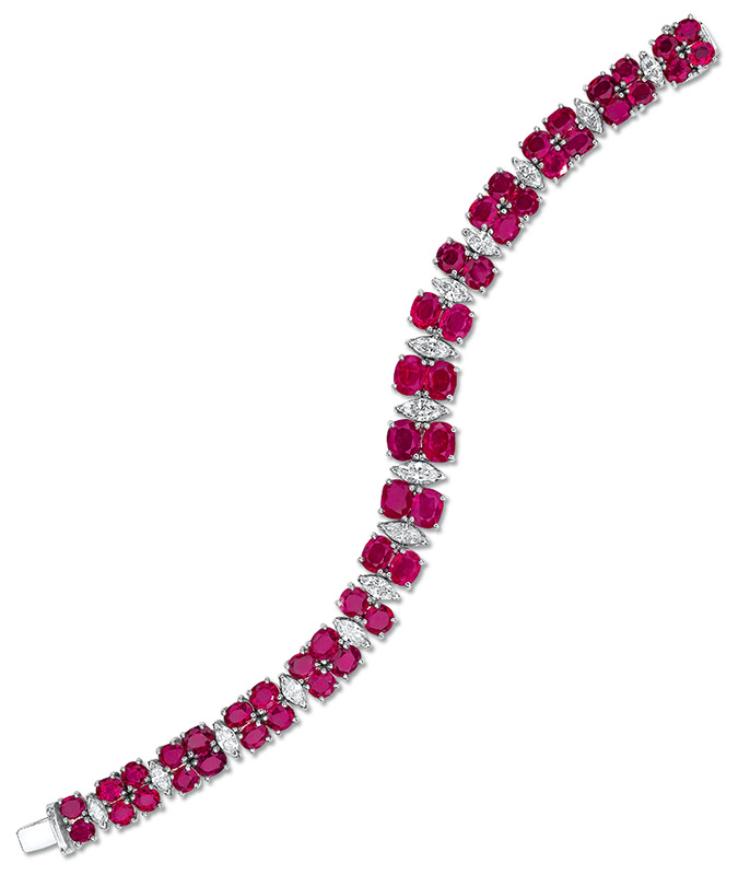 cellini Burmese Ruby and Diamond Bracelet