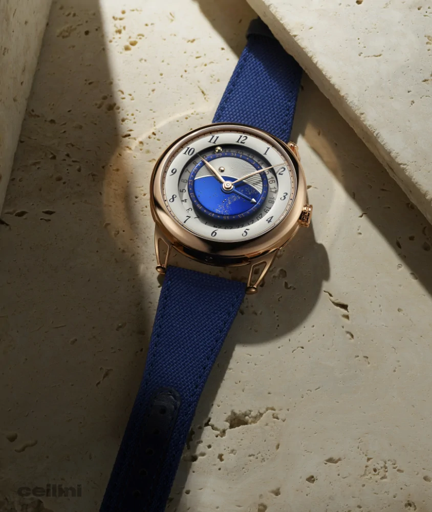 Cellini DB25 Starry Varius GMT Rose Gold