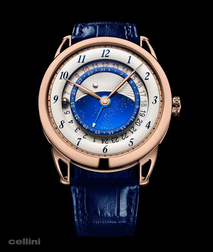 Cellini DB25 Starry Varius GMT Rose Gold