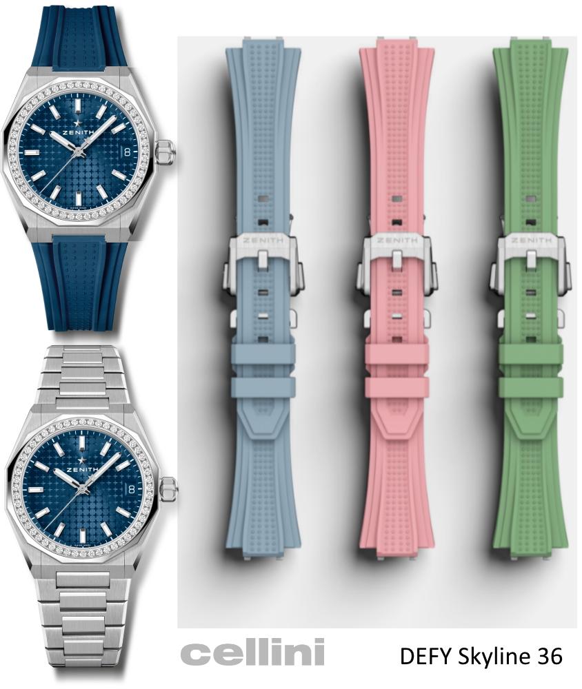 Cellini Defy Skyline 36 Blue Diamond Bezel