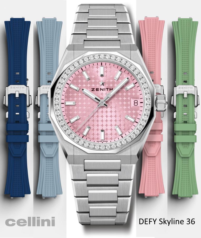 Cellini Defy Skyline 36 Pink Diamond Bezel