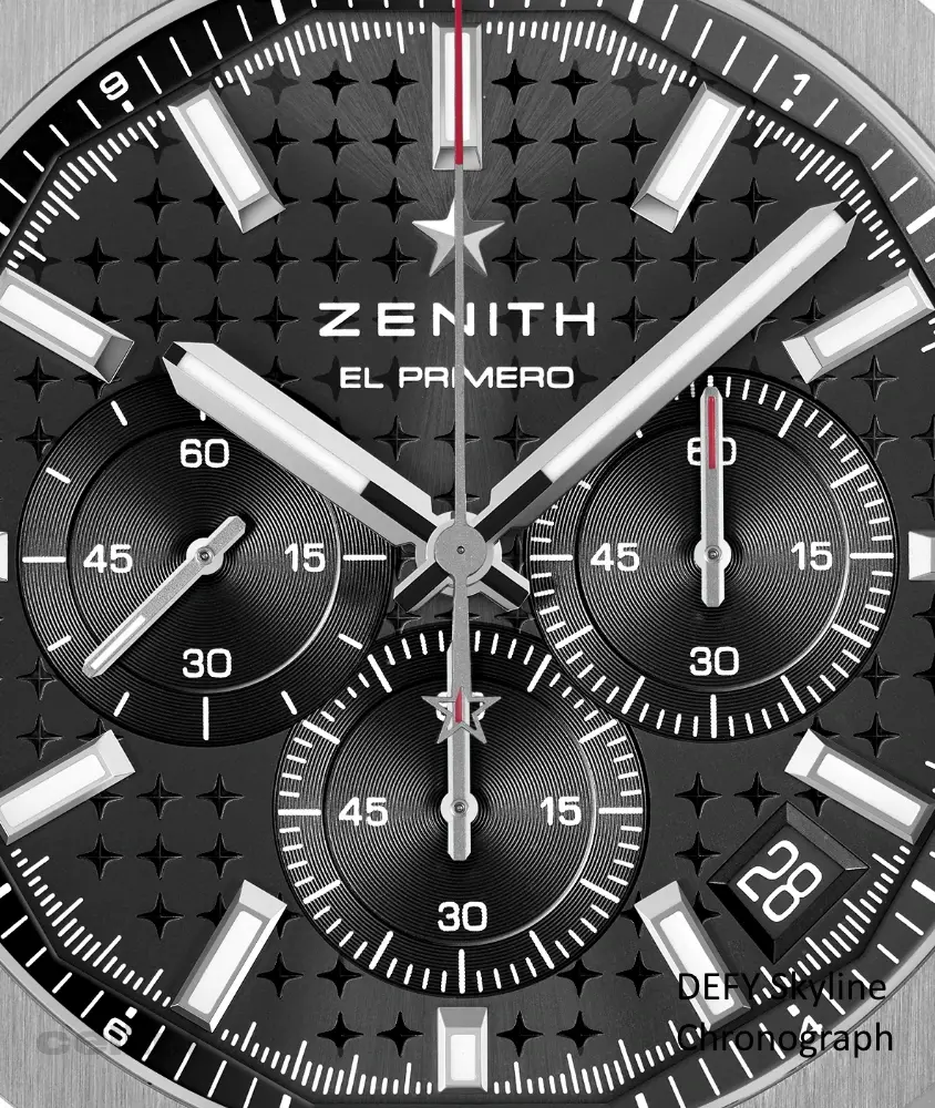cellini Defy Skyline Chronograph Black Dial