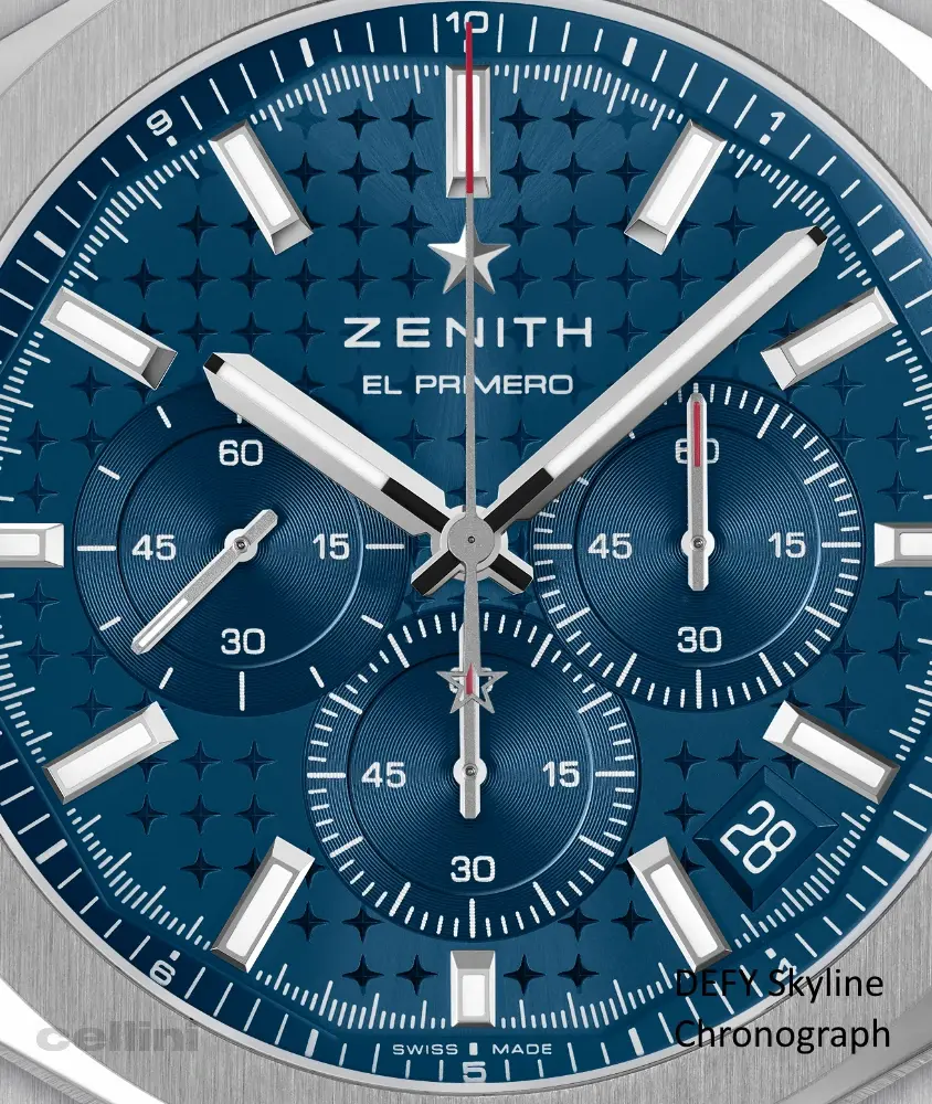 cellini Defy Skyline Chronograph Blue Dial