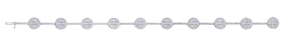 cellini Diamond Disc Bracelet