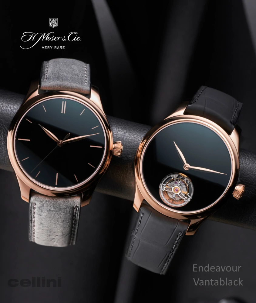 Cellini Endeavour Centre Seconds Vantablack